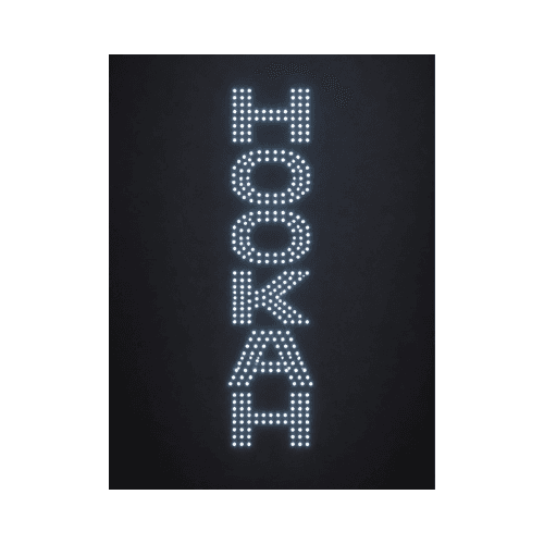 Hookah Vertical Sign