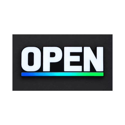 Open Sign 30*10inch