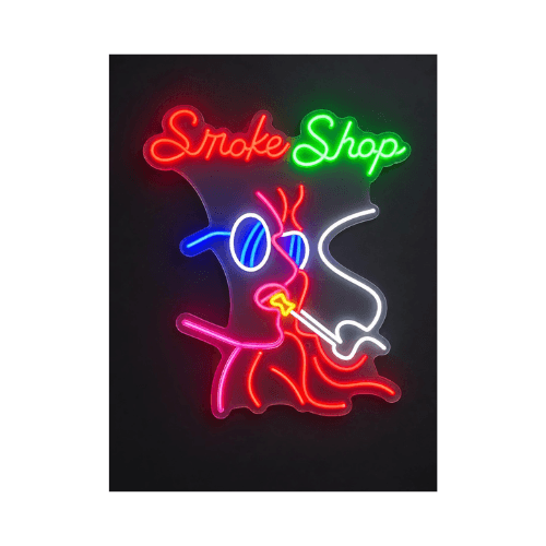 Smoke Shop Face Sign