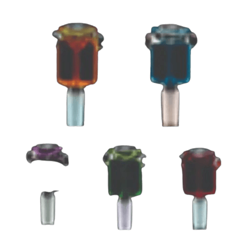 14 mm Glycerine Bowl Pieces Vertical Assorted Colors