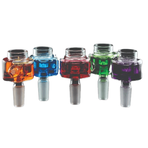 14 mm Glycerine Bowl Pieces Horizontal Assorted Colors