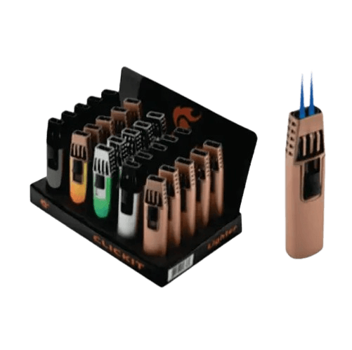 Click it - DOUBLE TORCH WAND LIGHTER, MIXED COLOR