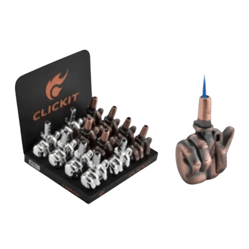 Click it - MIDDLE FINGER TORCH LIGHTER W/ SOUND