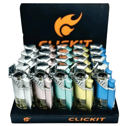 Click it - SHINY PARTIAL TRANSPARENT QUAD TORCH W/CIGAR PUNCHER