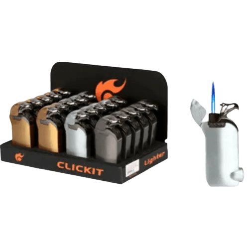 Click it - SINGLE TORCH- EAGLE LID & SIDE W/ LIGHT